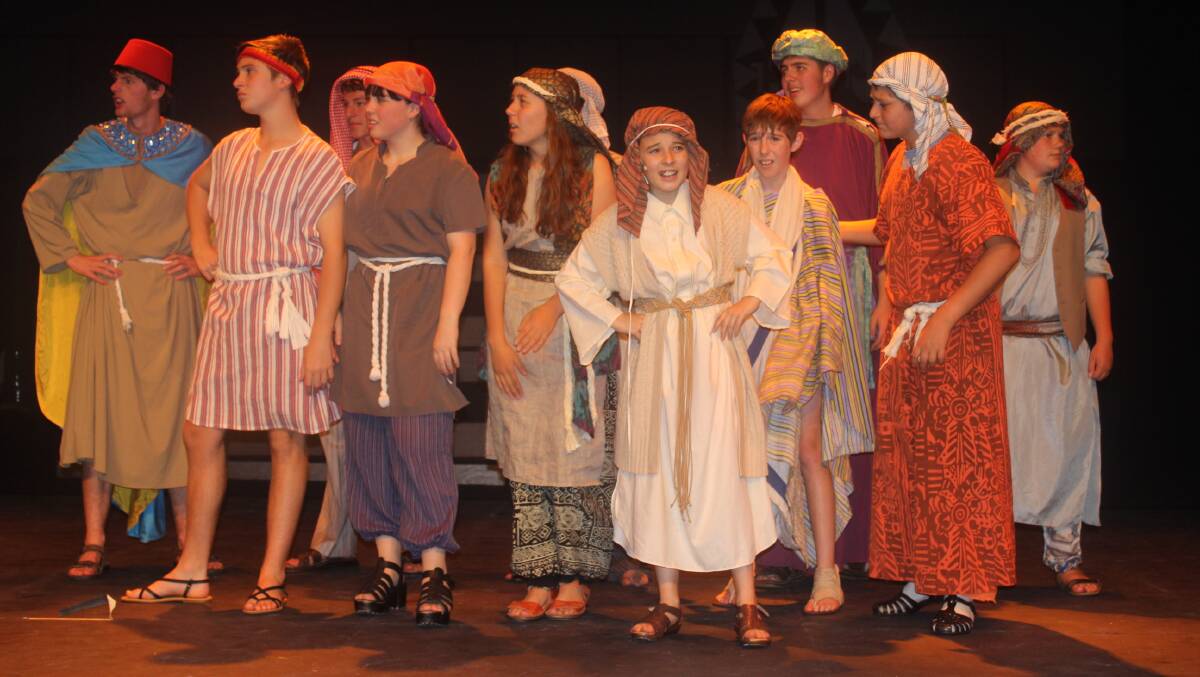 READY TO GO: Joseph's brothers at the final dress rehearsal on Thursday. Photo: LES QUICK
