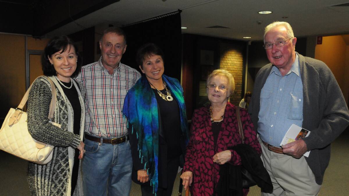JOSEPH: Lisa Collins, Dennis Croucher, Lindy Glover with Jan and Brian Collins. Photo: JUDE KEOGH