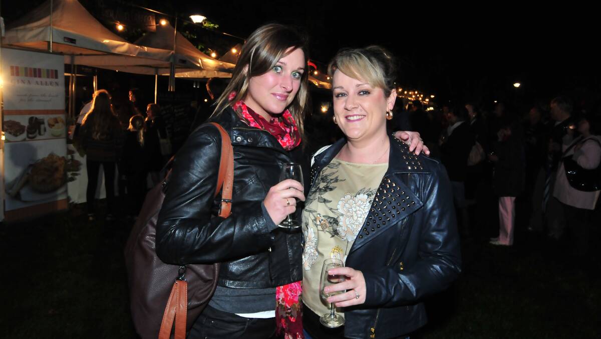 NIGHT MARKETS: Megan Foster and Cindy Cook. Photo: JUDE KEOGH
