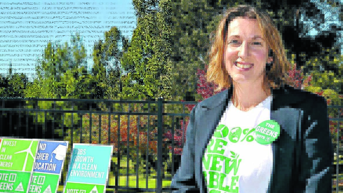  GOING GREEN: Delanie Sky is the Central West Greens’ candidate for the seat of Calare at the next federal election. Photo: RACHEL FERRETT 050616rfdelanie2
