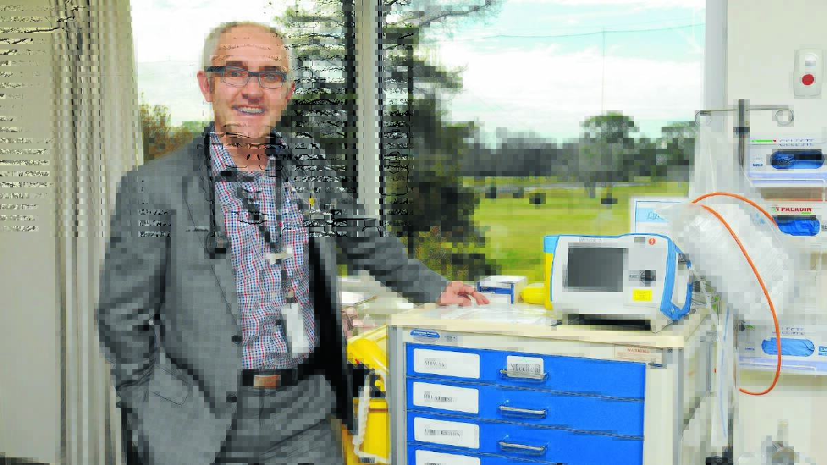 RURAL TRAINING: Oncologist Dr Rob Zielinski has returned to work at Orange hospital after a rural training placement here during his degree studies. 
Photo: STEVE GOSCH 0725oncology1