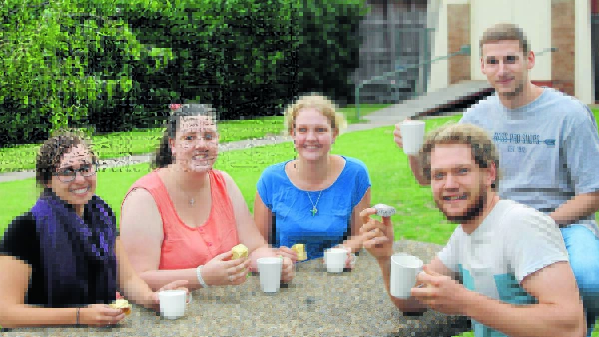 NIGHT UNDER THE STARS: Organisers of the SummerNights Midnight Cafe Lydia Hodge, Sophie Fletcher, Hannah Fletcher, Kenny McCall and Matt Corben are encouraging Orange’s youth. Photo: CONTRIBUTED