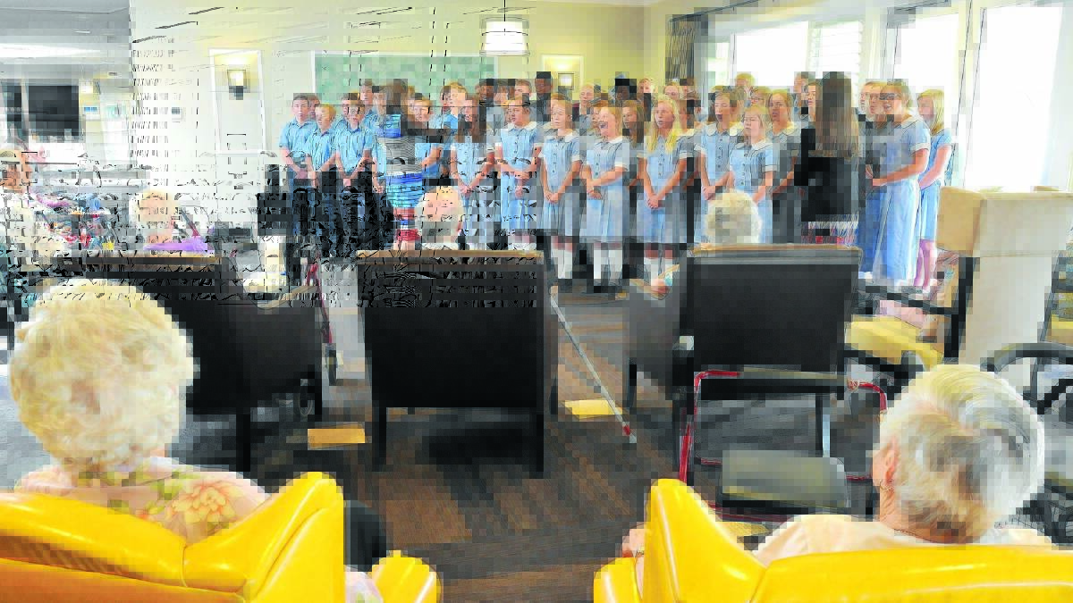 PERFECT PERFORMANCE: The MET Plymouth Brethren  Orange campus choir in full voice at the Gosling Creek Aged Care facility.
Photo: Steve Gosch 1126sgchoir2