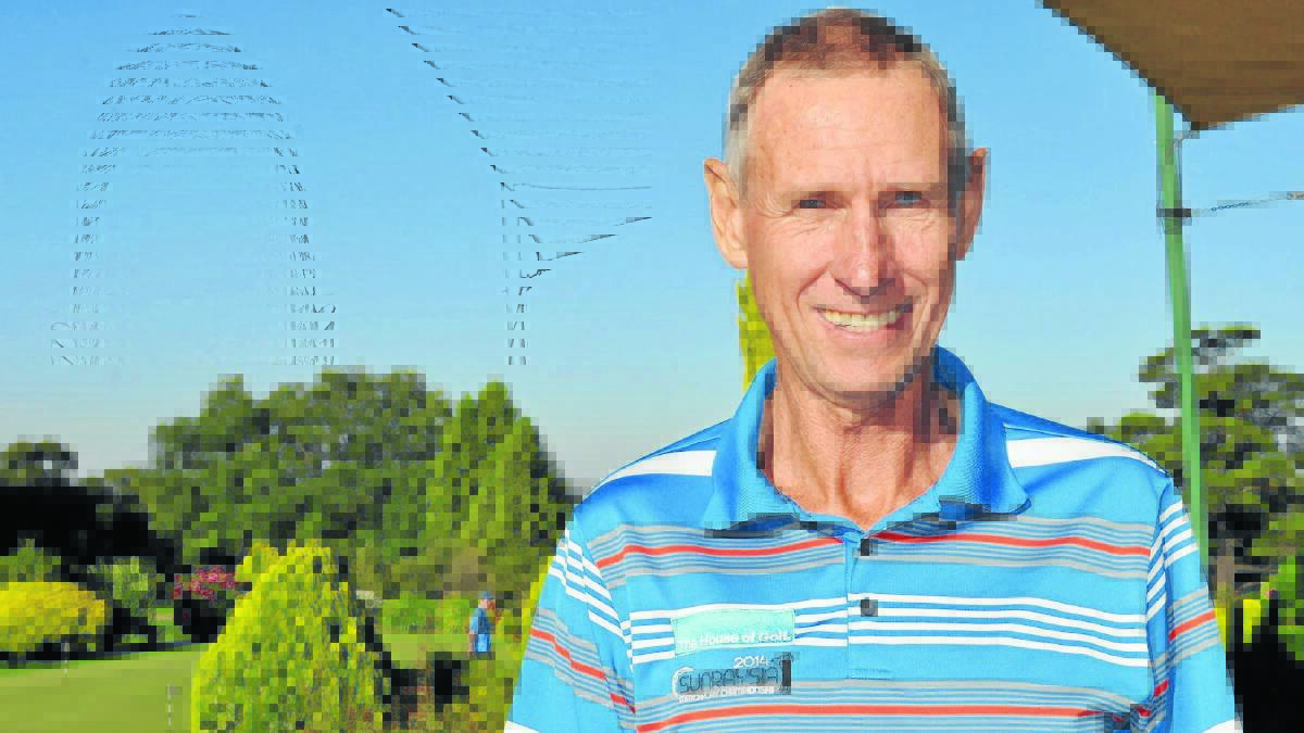 SENIOR MOMENT: Mildura's Greg Rhodes took out the NSW Senior Championship after a par round of 70 at Duntryleague yesterday. Photo: NICK McGRATH                                                                       0305nmseniors