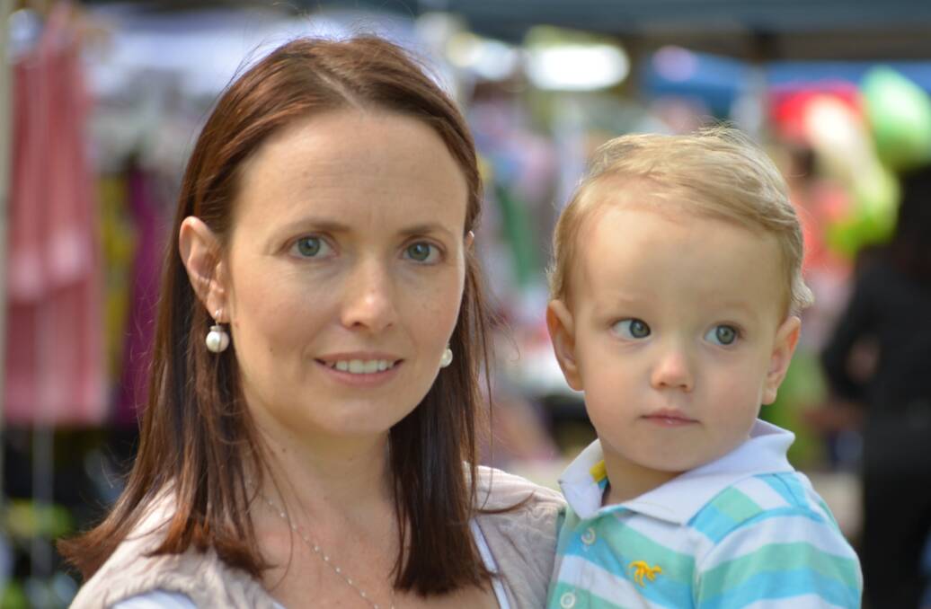 MORE FLEXIBILITY: Orange mother Suzannah Fuller, with son Angus, was not eligible for childcare rebates when she had twins because she was not working and was looking after her daughters aged two and four at the time. She thinks any new parental leave scheme should be more flexible. Photo: NICOLE KUTER   0315nkparental