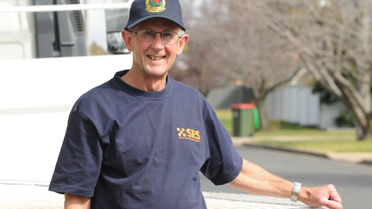 VOLUNTEERS NEEDED: Orange SES volunteer Bruce Smith is encouraging people to join the Canowindra unit following news it is on the brink of closure due to low volunteer numbers. Photo: JUDE KEOGH