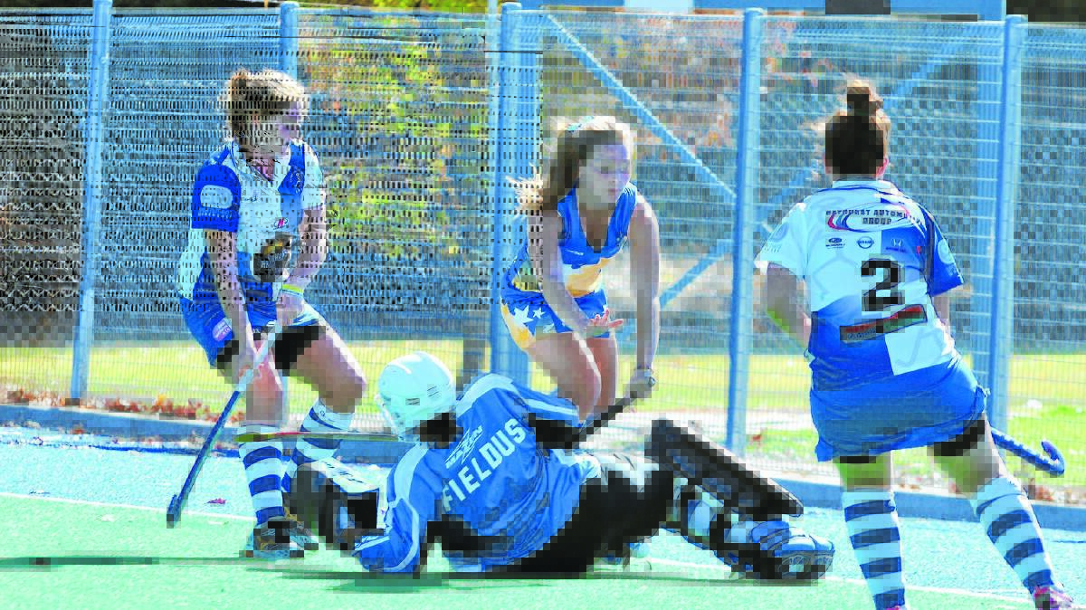 HUGE TEST: Haley Butcherine will be in action for Ex-Services today when the blue and golds tackle women's Premier League Hockey giants Lithgow Panthers.