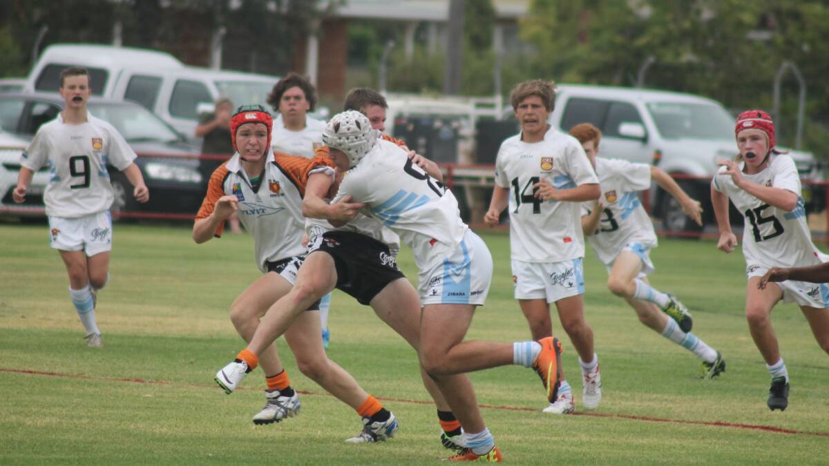 BACK TO HIS BEST: Orange CYMS prop Jack Bastick blitzed it for the Western Academy under-16s in Dubbo.