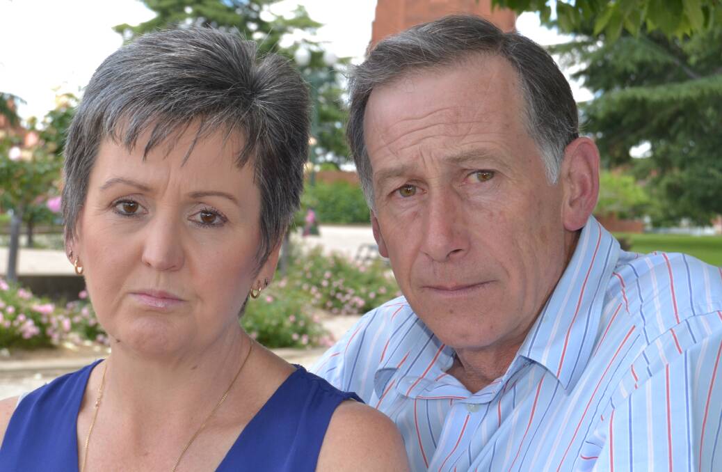 NO NUKES: Pomanara Merino Stud owners Robyn and Geoff Rayner fear the potential establishment of a nuclear waste dump on a neighbouring property at Sallys Flat could impact their operation. Photo: BRIAN WOOD	 111615nuke1