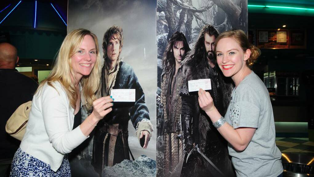DUBBO:  Tina and Susie McCann just miss out on tickets to The Hobbit: the Desolation of Smaug, the first screening. Photo: BELINDA SOOLE