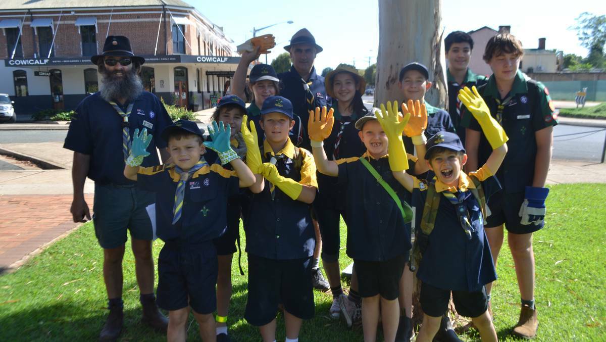  WELLINGTON: The scouts have been praised by the community for their efforts during the Wellington Clean Up Australia Day efforts. 