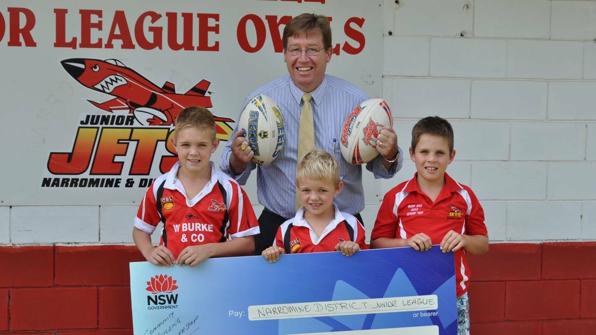 NARROMINE: The Narromine District Junior Rugby League (NJRL) will receive more than $5000 to upgrade the public address system at Noel Powell Ovals.
