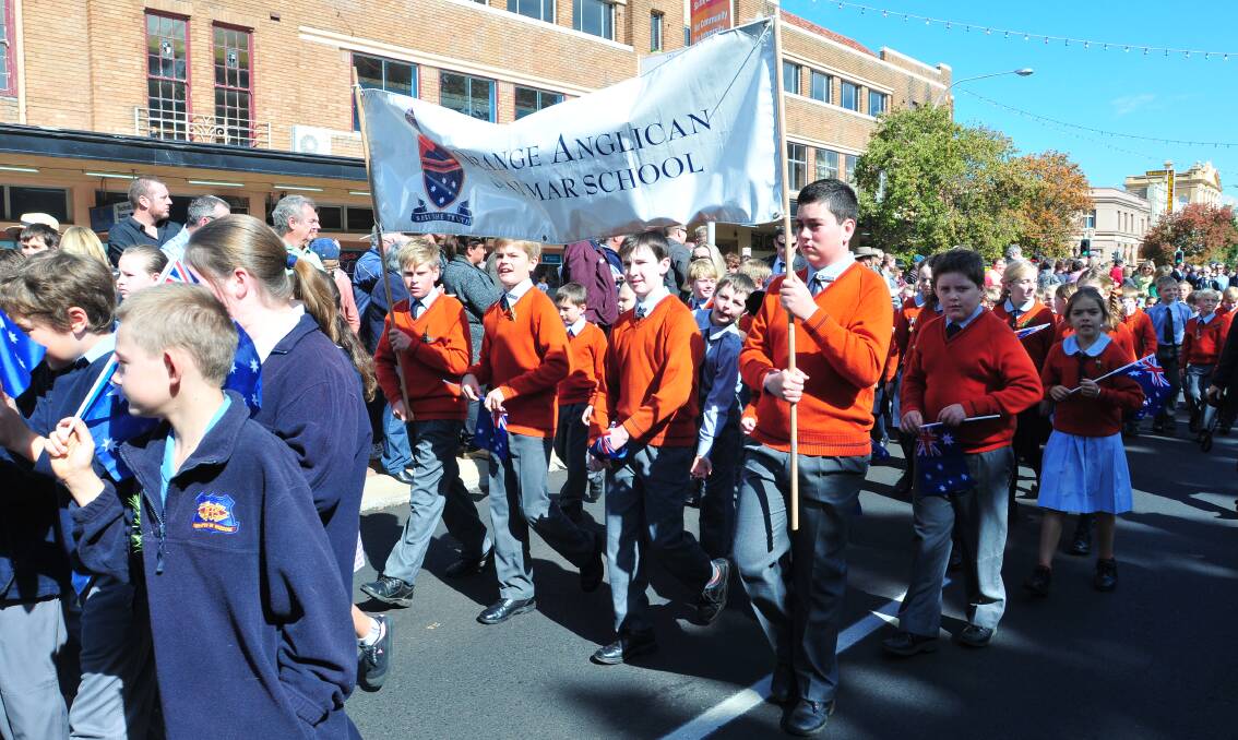 ANZAC DAY: Orange Anglican Grammar