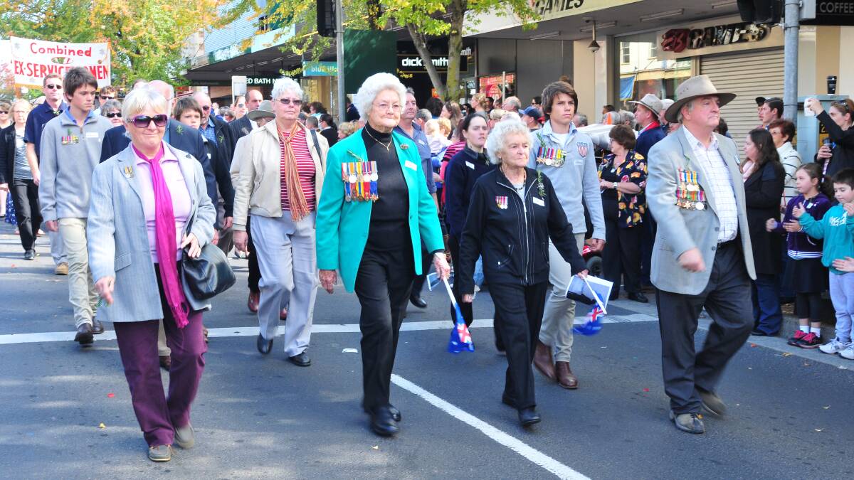 ANZAC DAY: Decendants were part of the ANZAC march for the first time this year.