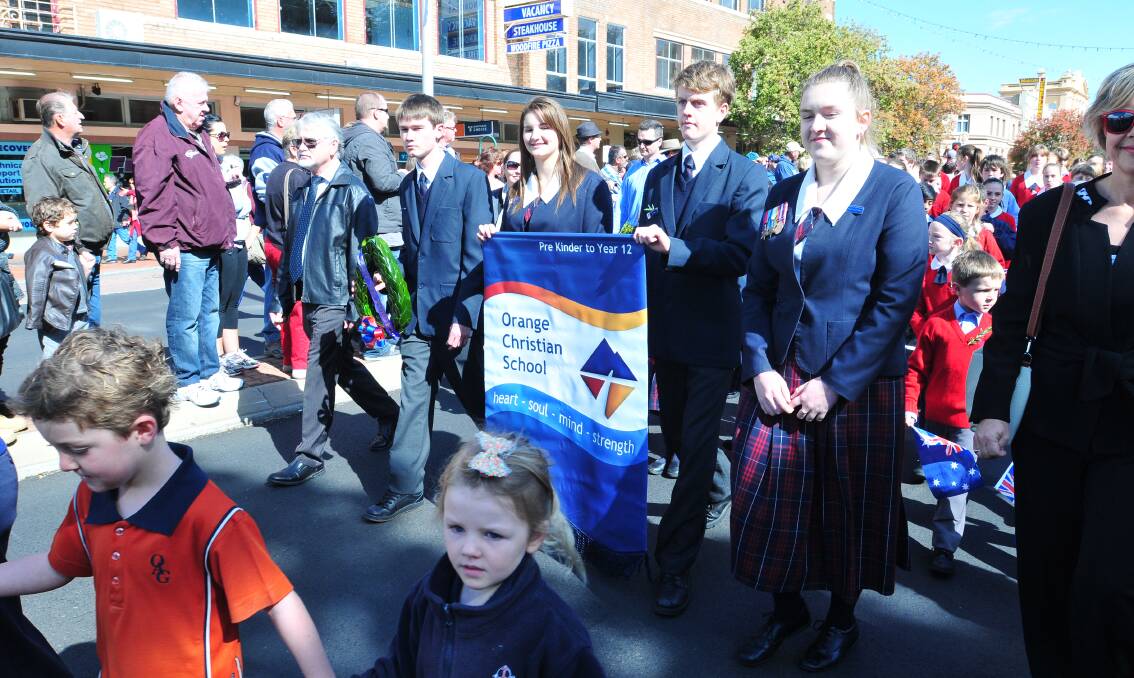 ANZAC DAY: Orange Christian School
