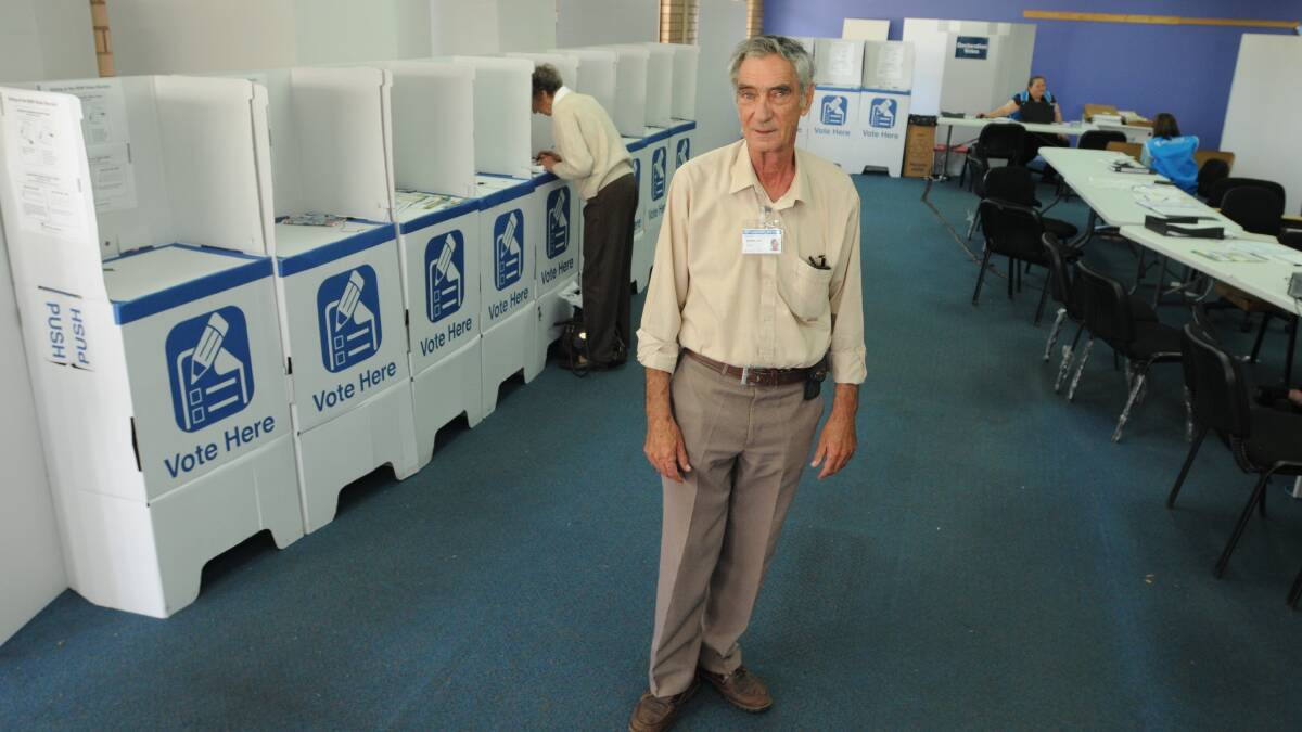 CRUNCH TIME: Orange’s returning officer Geoff Lark says voters have until 6pm today to cast a pre-poll vote.
 Photo: JUDE KEOGH
