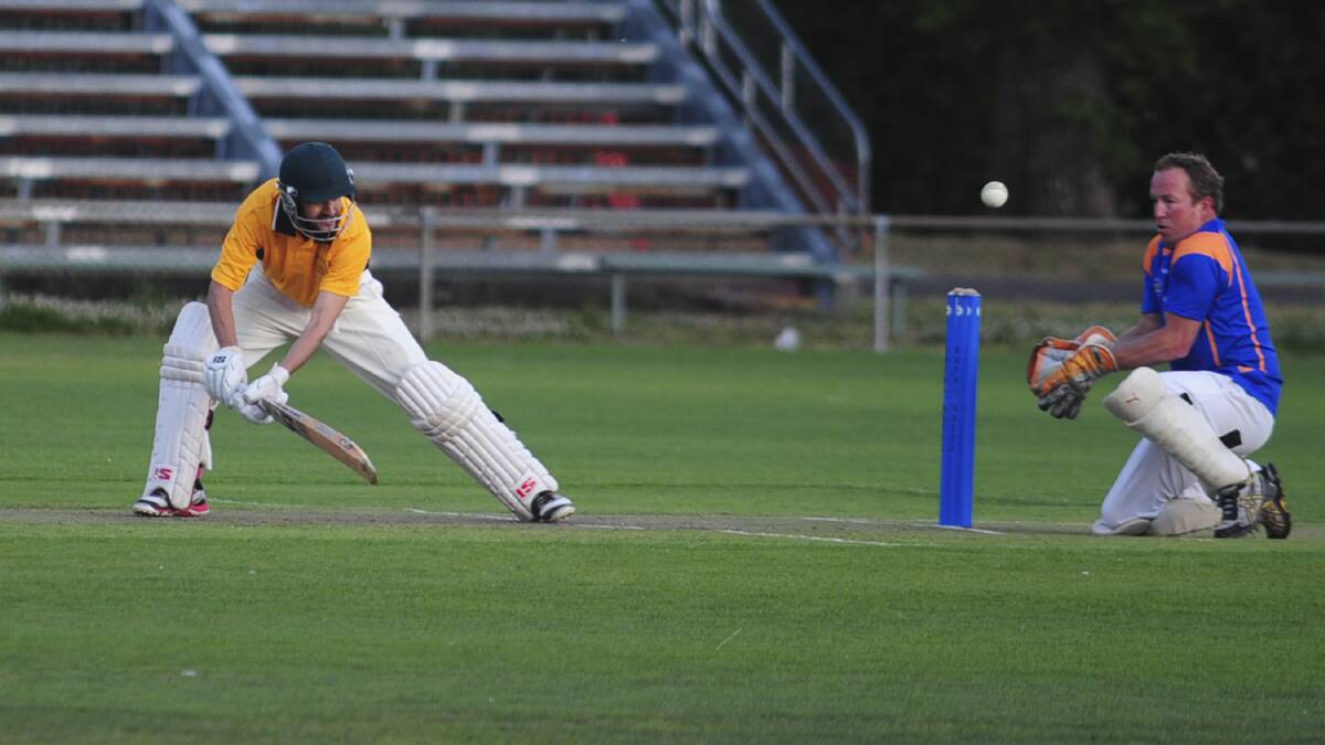 IN THE RUNS: Blayney bat Jameel Qureshi set up his side's entertaining win over Wanderers on Wednesday night