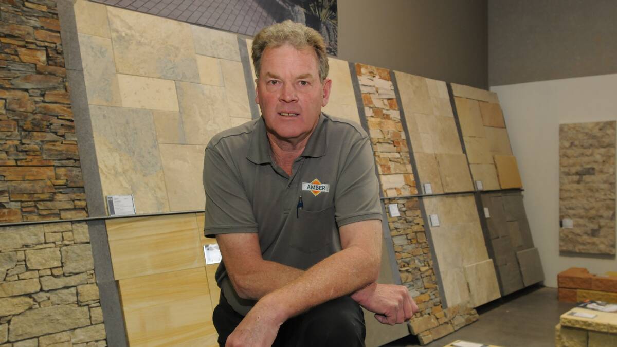 FAIR GO: Amber Tiles owner Dave Shearing says local suppliers are not being used for major council projects. Photo: JUDE KEOGH 0127local1