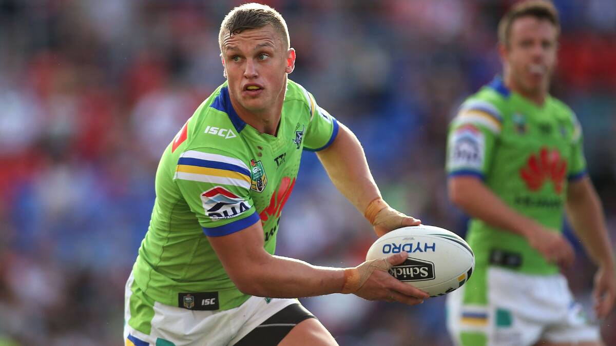 WIGHT HOT: Orange product Jack Wighton is hoping he and his Raiders can reverse his dismal record at Bathurst's Carrington Park, stretching back to his days in the green and gold of Orange CYMS. Photo: GETTY IMAGES