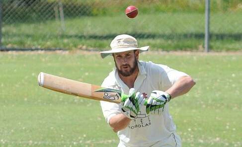 TONS OF FUN: Stu Middleton racked up a massive century against Centrals on Saturday, achieving his highest score with a maroon cap on. Photo: STEVE GOSCH