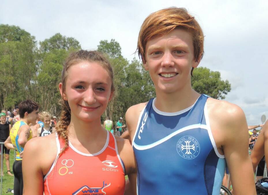 TEEN PRODIGIES: Orange triathletes Lauren Kerwick and Connor Whiteley have qualified for the School Sport Australia Triathlon Championships again this year.