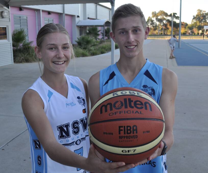 COUNTRY CALL: Annie Miller and Kobe Mansell earned places in the NSW Country under-16 girls' and boys' side respectively. Photo: NICK McGRATH