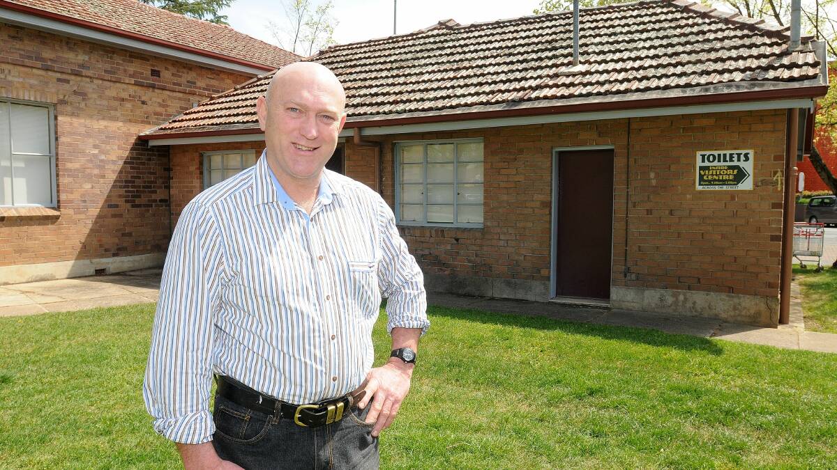 GREAT OUTCOME: Orange City councillor Scott Munro says he wants the new toilet facility in Robertson Park to be built by Anzac Day next year.
 Photo: STEVE GOSCH