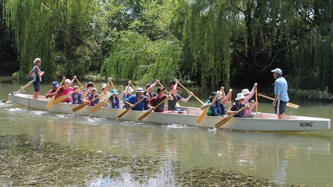 MUDGEE: The Health and Fitness Festival was an opportunity to try out the Mudgee Region MudDragons new boat on the Cudgegong River.