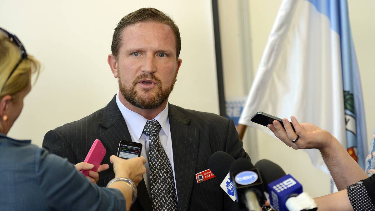 SEEKING ANSWERS: Chifley Local Area Command Detective Inspector Luke Rankin at Thursday morning's press conference.
