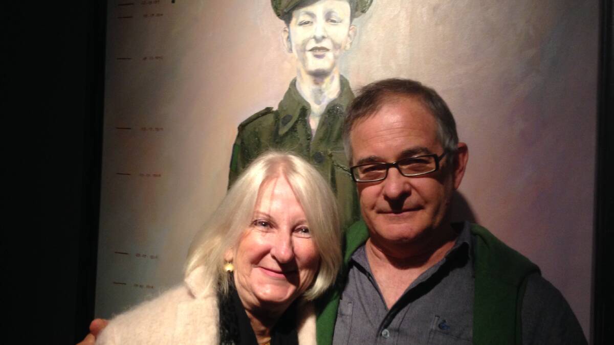 Meg Vaughan with artist Victor Gordon. Photo: CONTRIBUTED