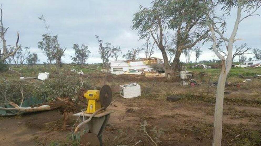 The small community of Armatree was the target of what some locals have labelled a "mini tornado"