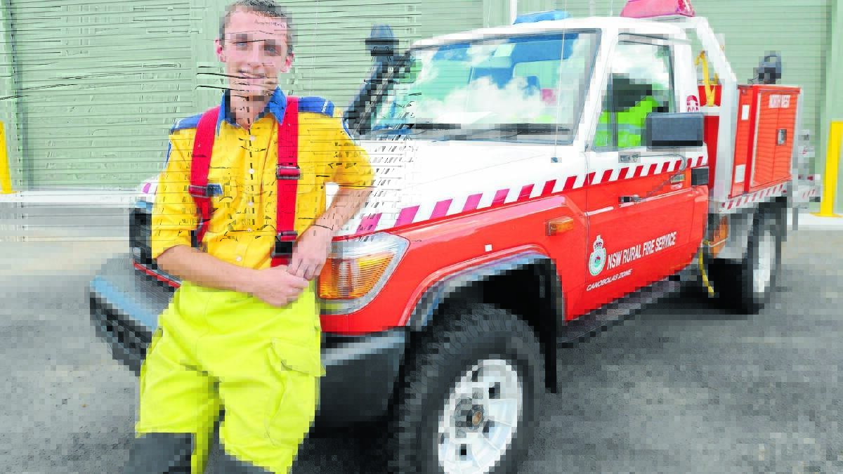 FIRED UP: Rural Fire Service volunteer firefighter Ash Morrow has been nominated for Orange’s Australia Day Young Citizen of the Year award.  Photo: STEVE GOSCH  