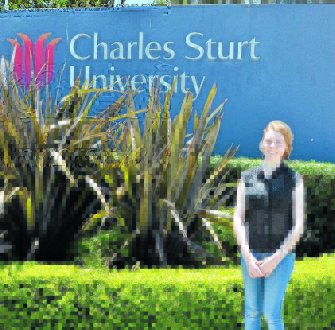 PRESSURE'S OFF: Erin Cooper received an early entry offer into Charles Sturt University's bachelor of pharmacy.  Photo: ELLEN DUNGER                                                                                                                
