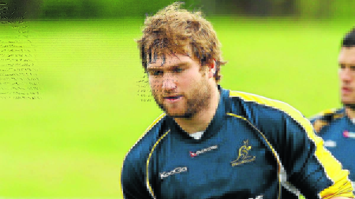 FROM THE OLD SCHOOL: Wallaby Ben McCalman played with Kinross Wolaroi First XV.