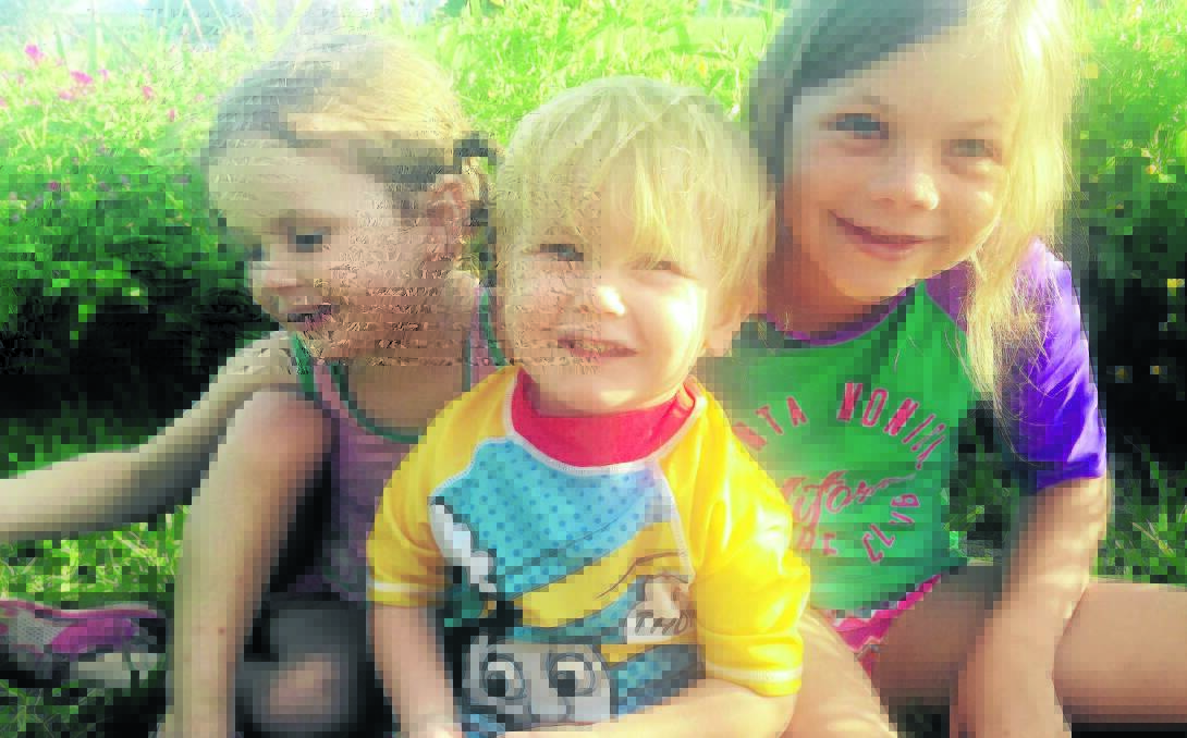 GAINING POPULARITY: Arlo Webb with sisters Layla and Indy, was born ahead of the trend, with his name becoming increasingly popular and expected to be included in the NSW top 100 this year. Photo contributed