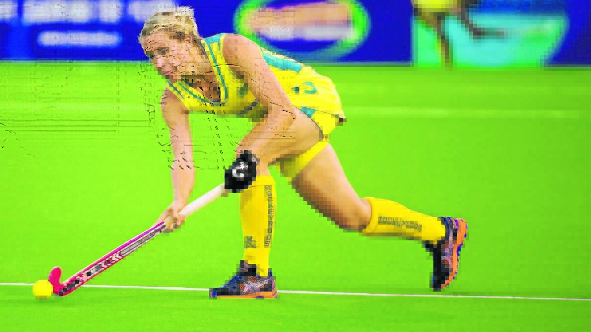 BONE TO PICK: Former Kinross student Edwina Bone has won selection in the Hockeyroos squad to tour the Netherlands for this year's World Cup. Photo: Dan Carson/DC Images.