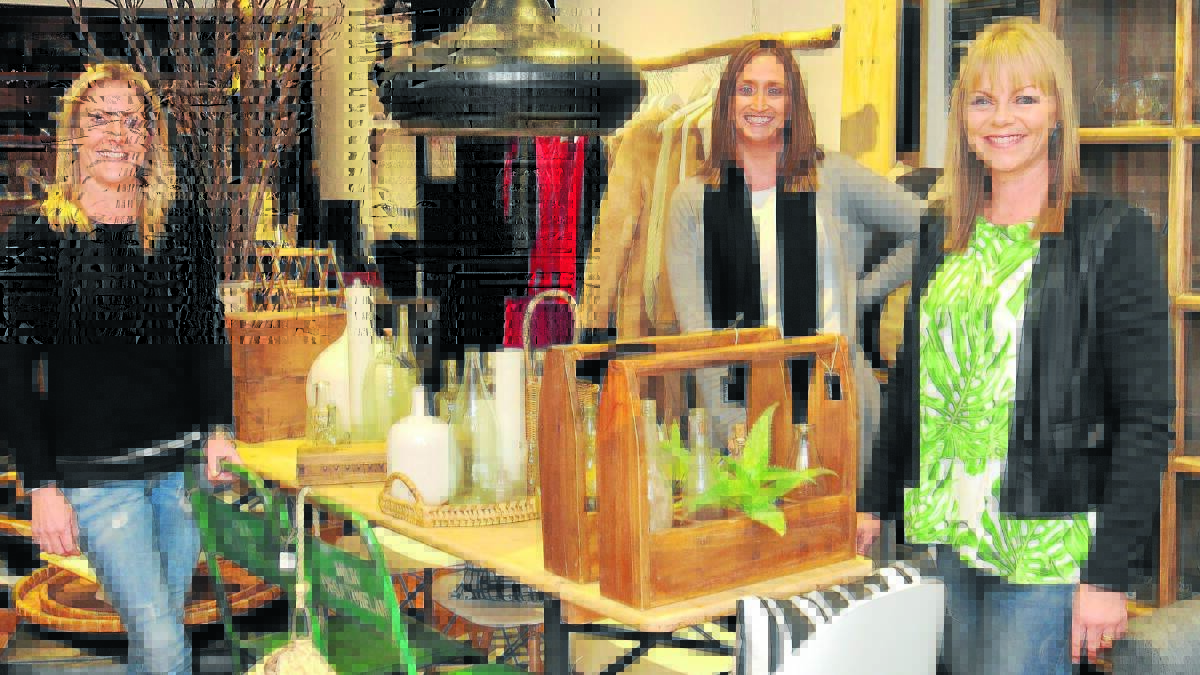 BUCKING THE TREND: Kerryn Westgeest, Karen Sampson and Melanie Fenton combined to open their businesses Eclectic in 2014, stepping out of a trend of declining businesses in Orange. Photo: STEVE GOSCH. 
