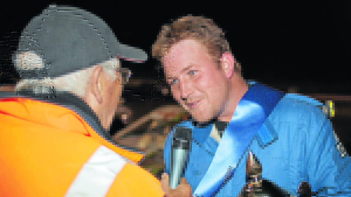 ON THE MARK: Lachlan Onley become the first man to finish second three years in a row at the Australian Super Sedan Titles in South Australia last weekend.