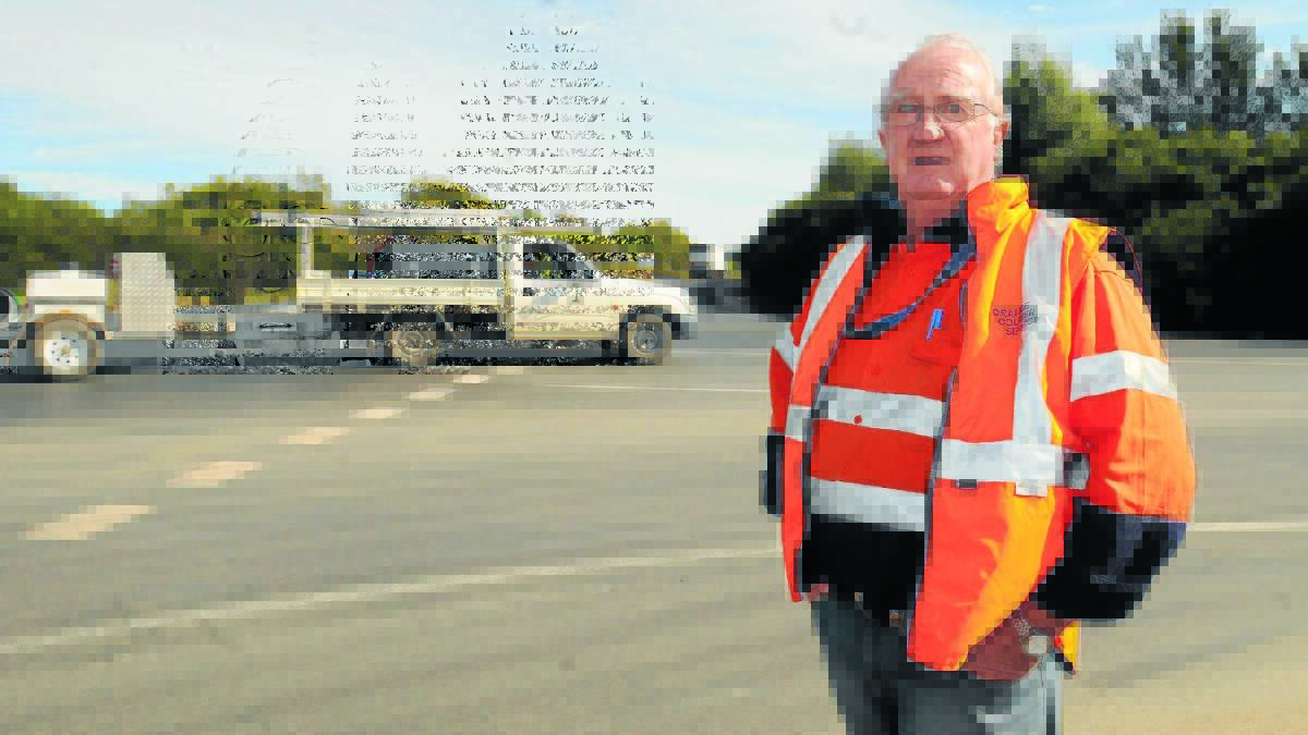 DANGEROUS TERRITORY: Terry Reilly says urgent work is needed to upgrade Clergate Road. Photo: STEVE GOSCH