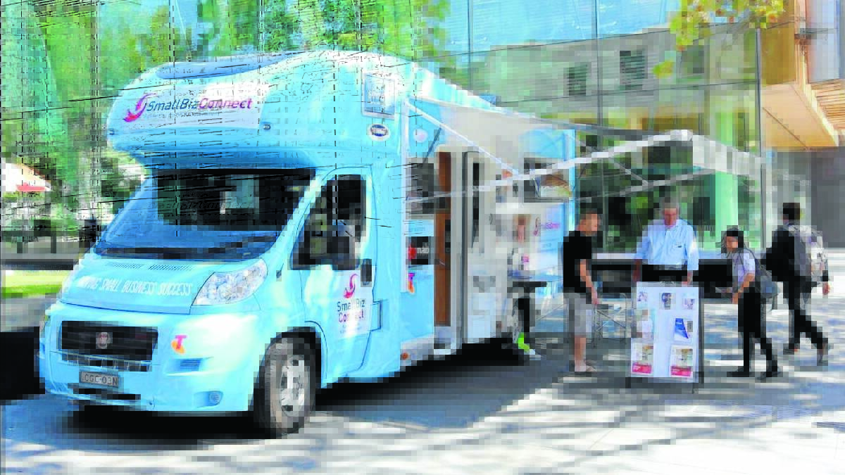 ROLLING INTO TOWN: The Small Biz Connect bus will be at Orange's Robertson Park today from 9am. Photo: contributed.