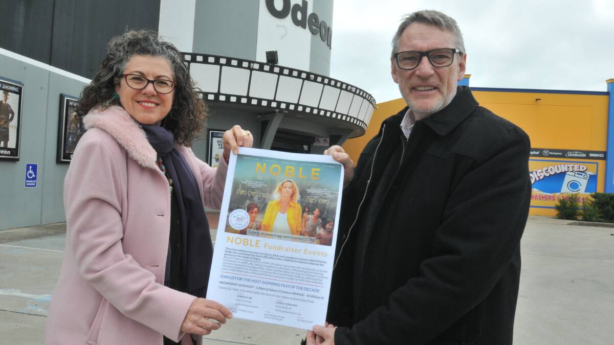 A MOVIE EXPERIENCE: Sonya and Gordon Muir want movie-goers to see the inspiring story of Christina Noble and help poor children in Vietnam and Mongolia at the same time. Photo: JUDE KEOGH  