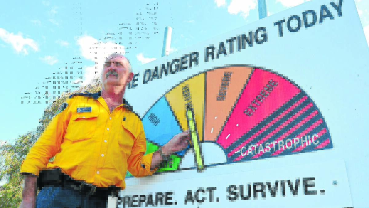 STARTS TODAY: Rural Fire Service infrustructure and assets officer Steve Smith reminds landowners today is the start of the bushfire season and permits are required for burning off. Photo: JUDE KEOGH 0930bushfire