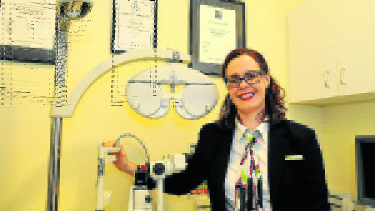 AN EYE-OPENER: Orange and Bathurst optometrist Kirsten Cluff will travel to Fiji on June 5 to assist with an intensive training program for Pacific Island students in their study toward their postgraduate diploma in eye care nursing at the Pacific Eye Institute. 
Photo: STEVE GOSCH  