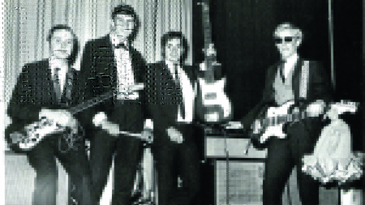 BLAST FROM THE PAST: Tolpuddle at the Amoco Hall in 1969, Robin Large, Darrell Hair, Dennis Taylor and Neil Birdsall.