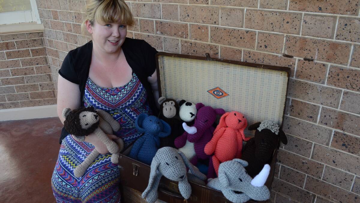 GETTING CRAFTY: Empty Horse Collection designer Meghann Taberner showcasing some of the wares at the inaugural Stuart Town General Store boot sale tomorrow.  
