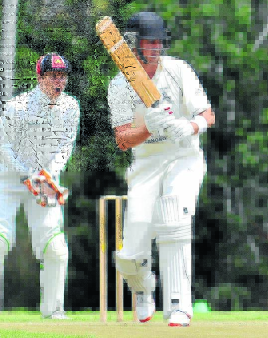 WATCHFUL EYE: Cavaliers batsmen Josh Doherty hit 75 in his side’s first innings total of 226 against Centrals. Photo: STEVE GOSCH                        