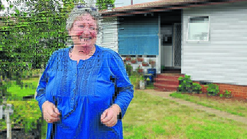 HOUSE THAT: Larraine Formby saved all her five dollar notes to buy her house. Photo: Steve Gosch