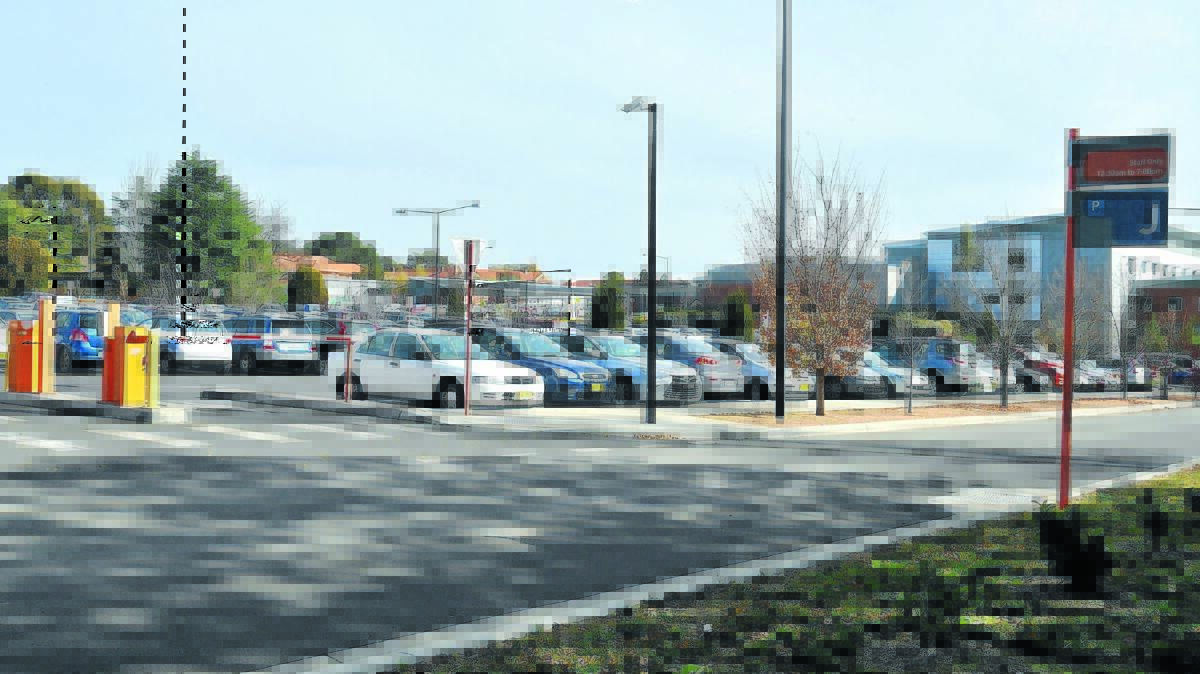FULL TO THE BRIM:  Staff of Orange Health Service have been warned  not to park in public car parks or they will face disciplinary action. Photos: JUDE KEOGH.                           
