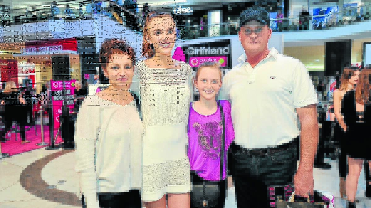 FAMILY SUPPORT: Orange’s Nikki, Bonni, Bridget and Paul Breen recently spent a weekend in Sydney where Bonni was named as one of seven state finalists in the Girlfriend Priceline Model Search. Photo supplied