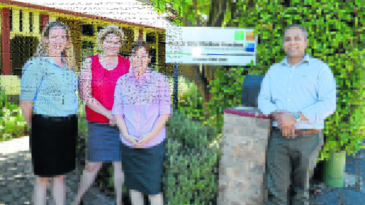 HEALTH GRANT: Tasha Cregan, Dr Ruanna Levi, Shelly Taberner and Dr Joel Levi from Colour City Medical Practice are delighted about the government grant that will allow them to provide out-of-hours care and diagnosis of patients. Photo: JUDE KEOGH                                           